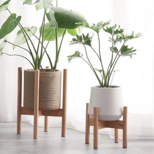 实木架桌面阳台十字窗台架飘窗沙发侧边省空间榉木盆架极窄