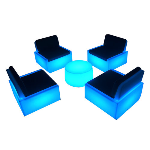 酒店露天发光靠揹包厢沙发椅酒吧桌娱乐散台室内T卡座茶几