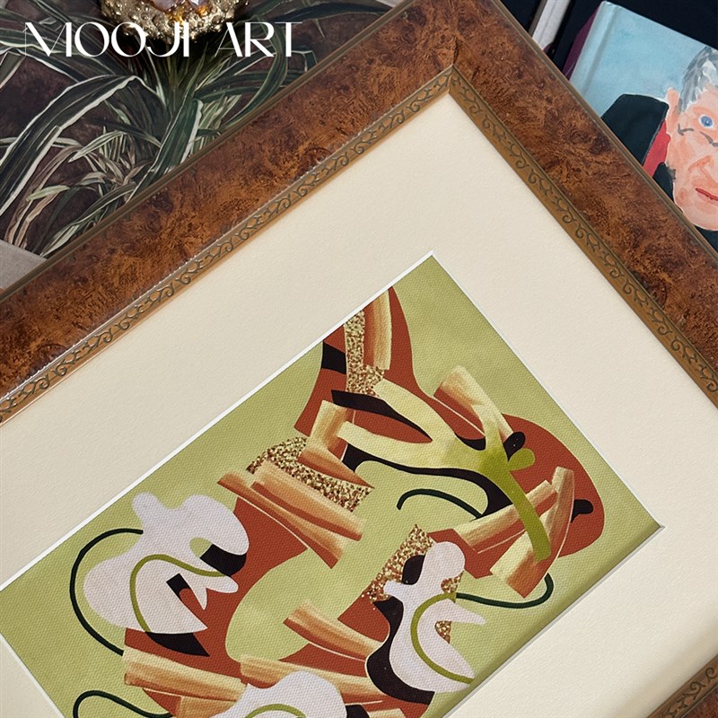 彩色的梦】木吉中古风客厅装饰画高级感玄关柜法式餐厅艺术壁画图片