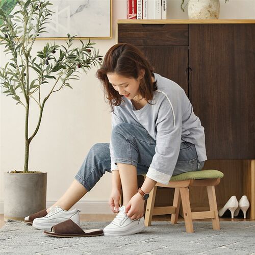 实木叠放加厚小板凳家用现代实木矮凳结实客厅茶几凳
