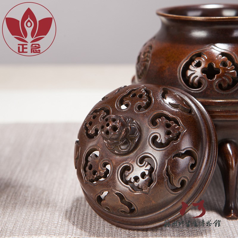 正念巧生炉铜炉名家陈巧生制帝王熏炉仿古宣德炉摆件收藏馈赠C110