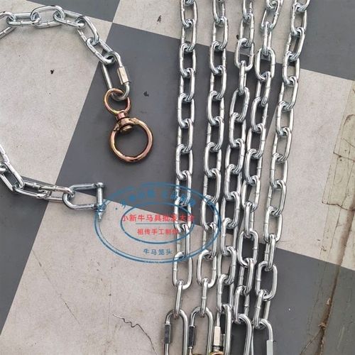 拴牛铁链子育肥牛专用加粗链镀锌铁链子特粗拴牛绳焊接7公分总长