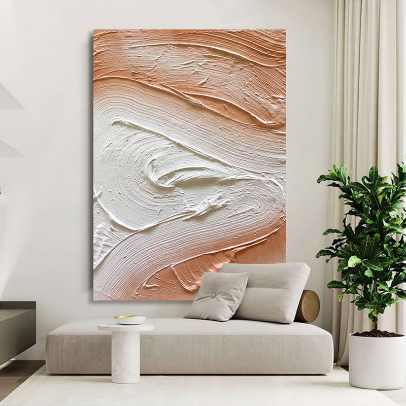 手绘抽象油画纯色肌理玄关装饰画现代简约客厅沙发背景墙挂画无框图片