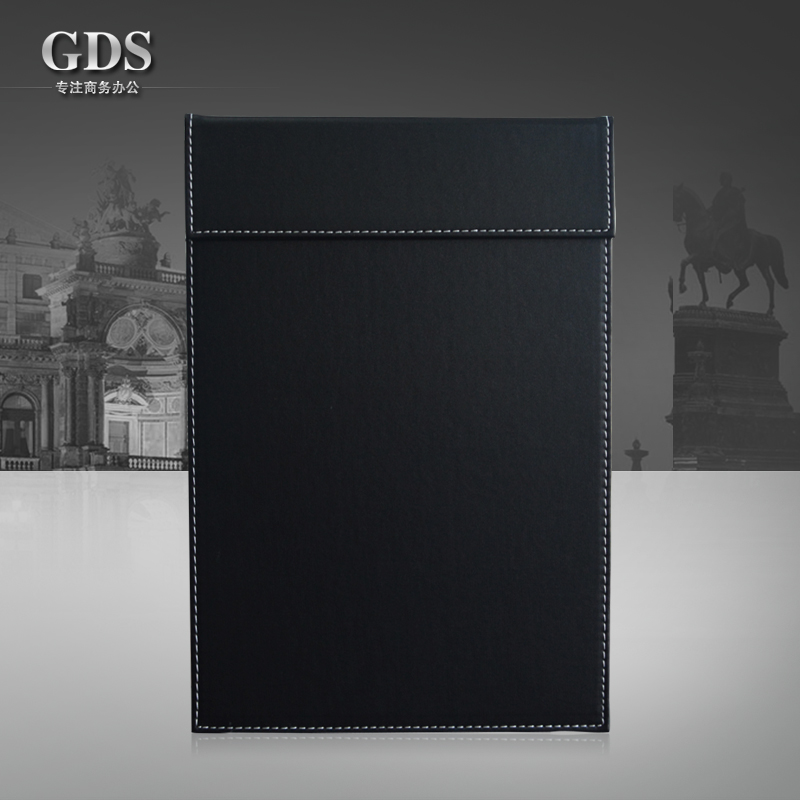 商务A4文件夹仿真皮革 高档会议记录/经理/签字签名/垫板合同夹