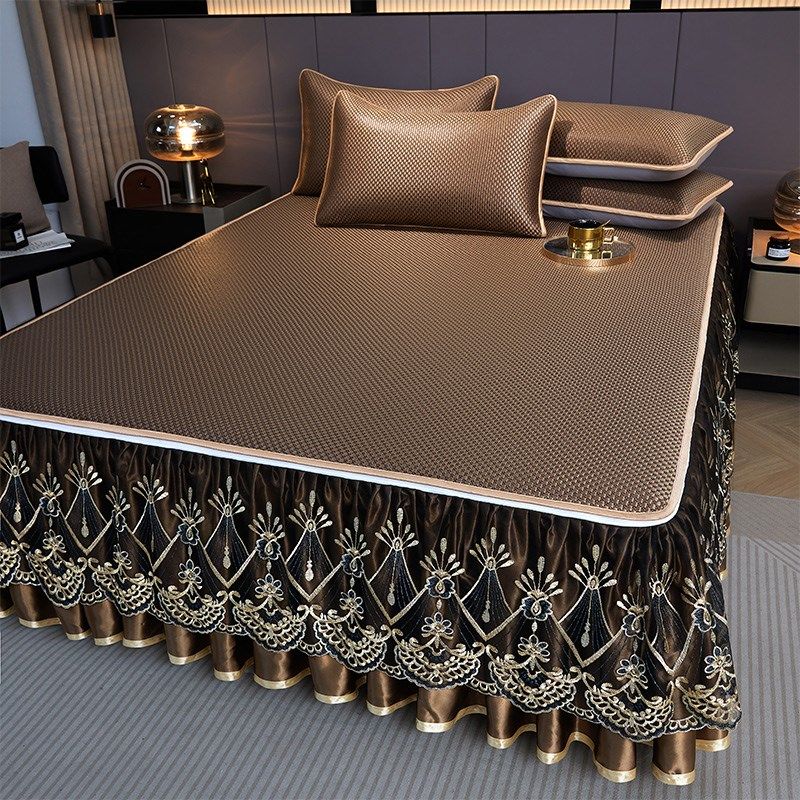 夏季高端可拆卸床笠式床裙二合一冰藤席三件套冰感凉席床罩空调席,床上用品,藤席,淘宝优惠券,粉丝福利购,淘宝优惠卷