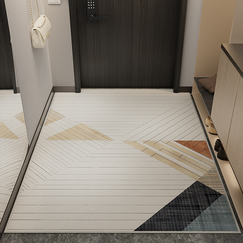 简约入户门地垫高端高级感门口进门脚垫门厅玄关门垫家用轻奢地毯