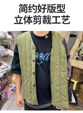 87式绿棉马甲煤矿工下井劳动布棉袄坎肩棉背心工作服劳保保暖棉衣