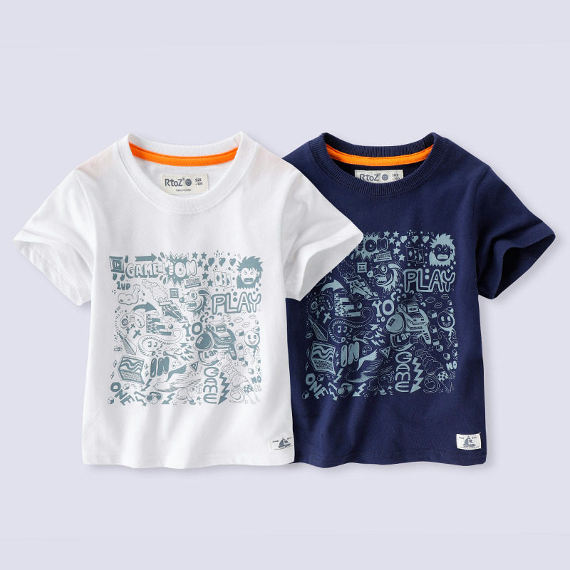亲子装短袖T恤男儿童夏装体恤衫2021夏季新款潮童装宝宝纯棉上衣,童装/婴儿装/亲子装,T恤,淘宝优惠券,粉丝福利购,淘宝优惠卷