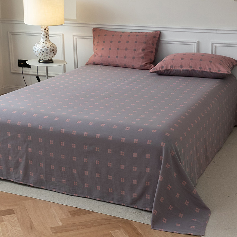 纯棉双层纱布床单单件100全棉夏季单人宿舍1.5米双人床被单三件套,床上用品,床单,淘宝优惠券,粉丝福利购,淘宝优惠卷