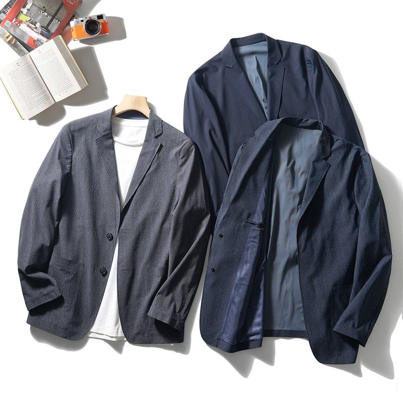 注意面料!垂坠挺括!无痕压胶商务休闲薄款透气夏季男士西装西服,男装,休闲西服,淘宝优惠券,粉丝福利购,淘宝优惠卷