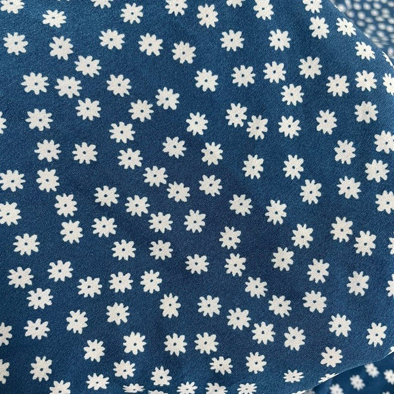 VOJE526夏i蓝底小碎花花雪纺布季头柔软垂坠透气连衣裙上衣旗袍印,纺织面料/辅料/配套,面料/布类,淘宝优惠券,粉丝福利购,淘宝优惠卷