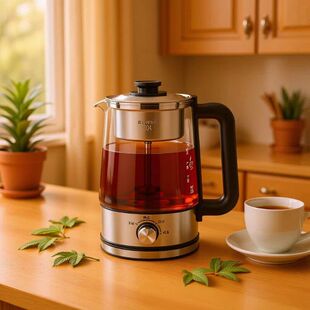 养生玻璃茶壶英美110V家用多功能家用蒸汽规器跨境伏煮茶欧美黑茶