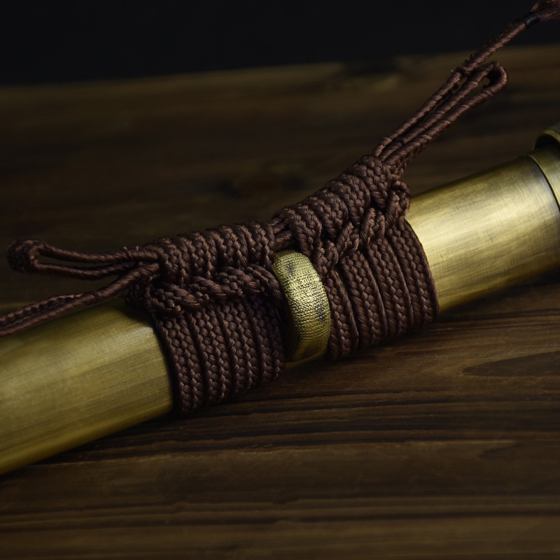 龙泉市刀剑扭转纹一体长宝剑防身花纹钢传统唐横刀手工硬剑未开刃