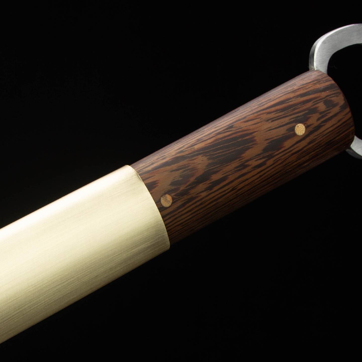 龙泉市刀剑高锰钢手工锻打环手埋鞘单手直刀防身唐横刀宝剑未开刃