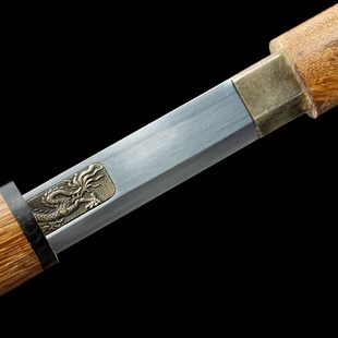 龙泉市刀剑一体高锰钢居合直棍刀素装唐横刀影视冷兵器收藏未开刃