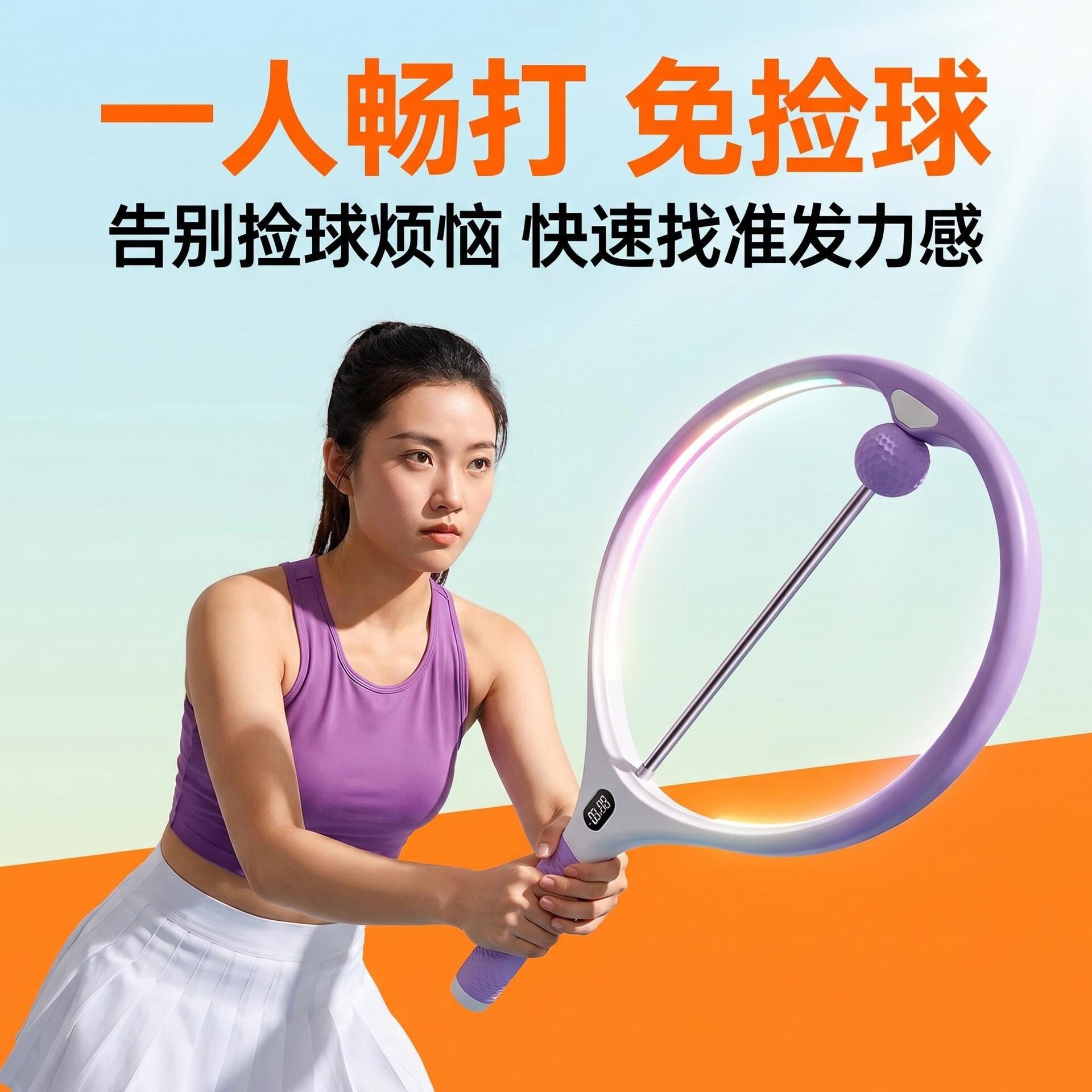 网球训练器成人居家挥拍训练器初学者挥拍发力感训练器跨境直供