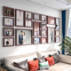 照片墙相框挂墙免打客厅相片墙创意背景墙上装 饰设计效果图