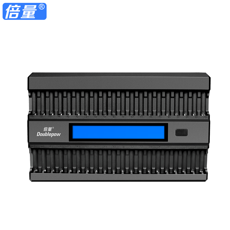 倍量 四十槽智能快速充电器液晶屏KTV话筒5号镍氢充电电池充电器