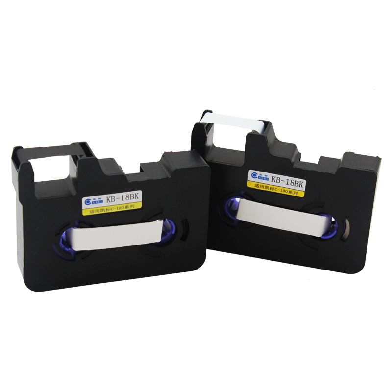凯标线号机色带 KB-18BK黑色碳带C-1E/C-1专用标签纸贴纸线号打印