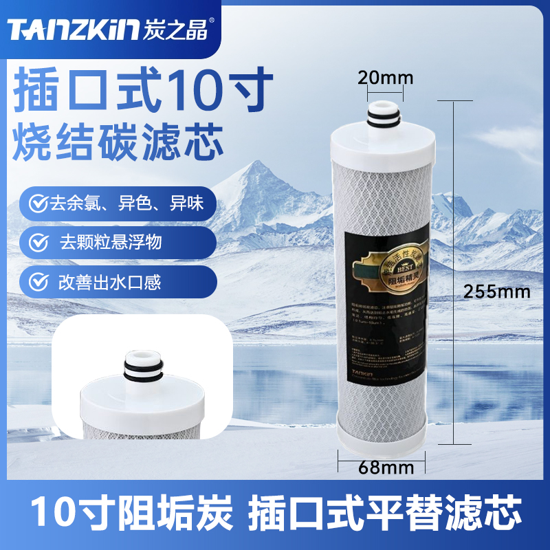 插口式10寸烧结活性炭前置通用
