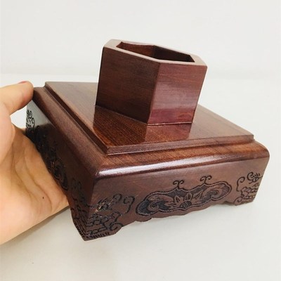 道家用品法尺道士尺子三十六天罡天蓬尺六十甲子法器底座全套桃木