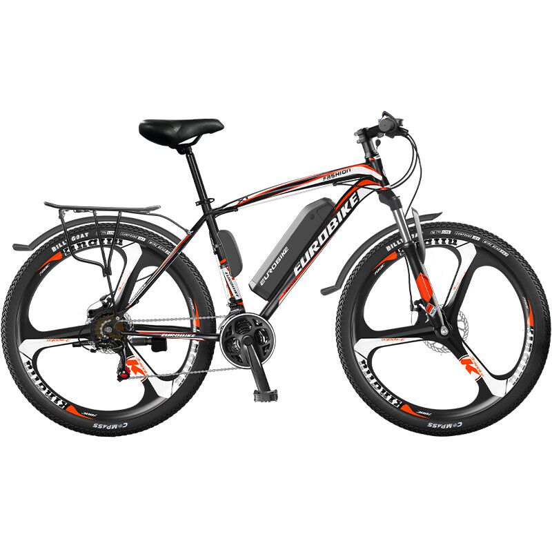 欧拜克26寸锂电电动自行车21速碟刹越野双碟刹男女电动山地车