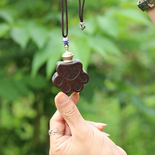 牵绊猫咪狗狗毛发骨灰纪念吊坠项链坠宠物骨灰盒雕刻挂件钥匙扣