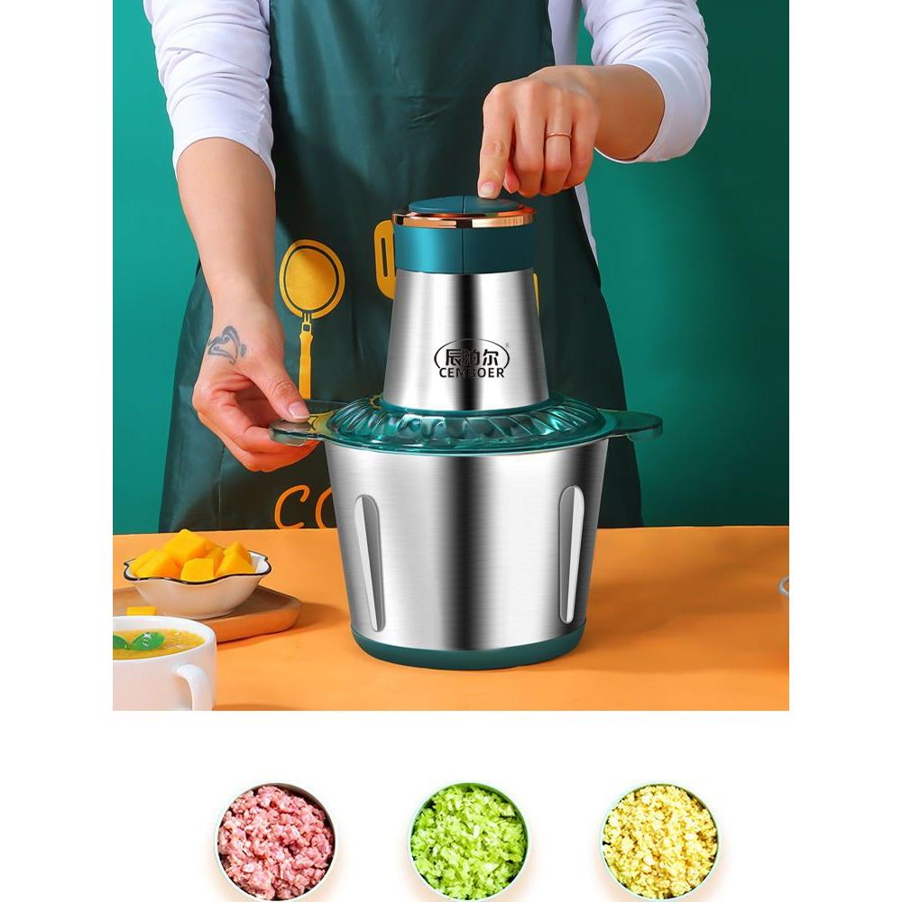 绞肉破壁一体机一机三用能和面的纹肉机打馅商用缴家用绞馅大功率