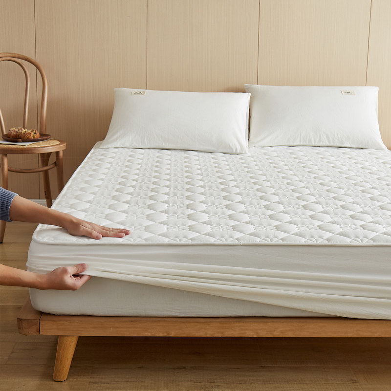 全棉防螨床笠单件夹棉纯棉床垫防滑席梦思加厚固定保护套儿童床罩,床上用品,床笠,淘宝优惠券,粉丝福利购,淘宝优惠卷