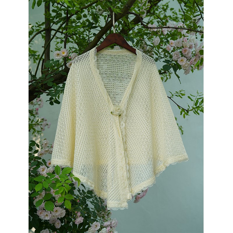 江南絮镂空旗袍披肩外套外搭复古百搭开衫民国年轻日常可穿2024
