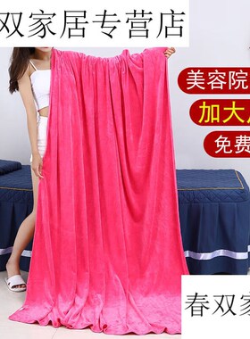 大浴巾180x120院浴巾铺床专用超大男女家用洗澡宾灰色超厚86635