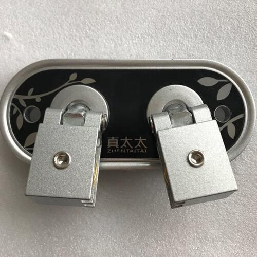 晾衣架配件转角器万向轮滑轮加厚通用孔距9.2cm晒衣架万向轮