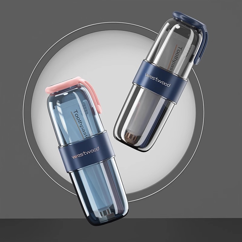 旅行洗漱杯套装牙刷旅行便携式牙杯情侣刷牙杯子漱口杯收纳牙具盒