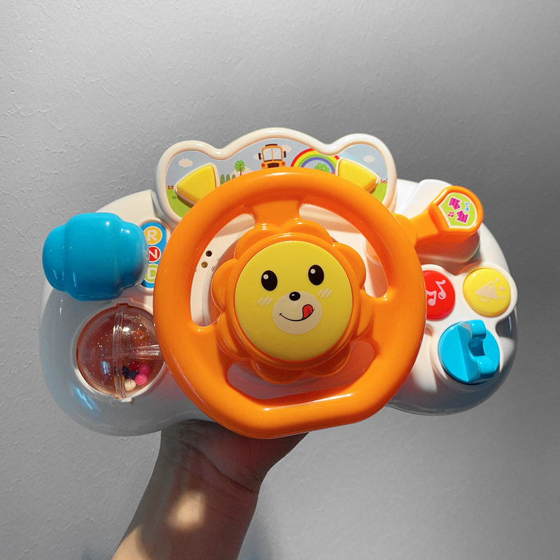 婴幼儿仿真方向盘早教模拟驾驶推车儿童声光音乐男女宝宝