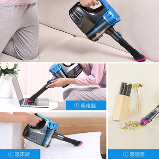 韩夫人吸尘器家用大吸力功率强力手持式吸猫毛小型充电机