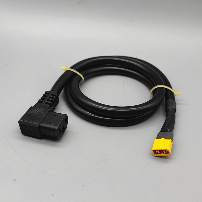 XT0公头转T型品字母头 电动车充电器输出XT0转换线 大炮转接线