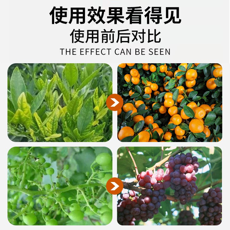 螯合锌肥料微量元素水溶肥果树卉保保果黄叶一喷绿补锌叶面肥
