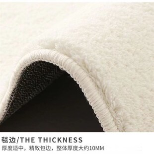 床边毯卧室地毯卡通加厚仿羊绒飘窗垫家用长条阳台垫子地垫爬行垫
