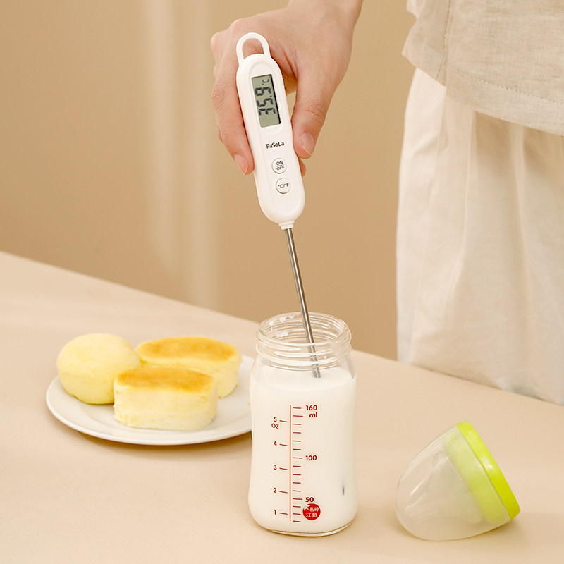 日温度计食品水温计测宝宝洗澡水温奶温油温烘焙