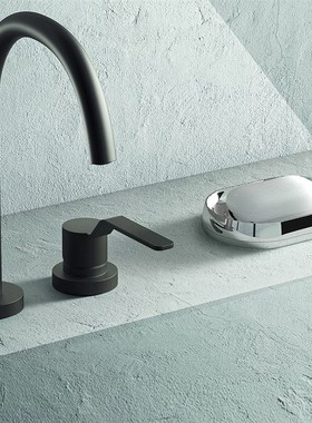 White Deign铝合金镜面层香皂盒沥水肥皂盒高档卫生间设计