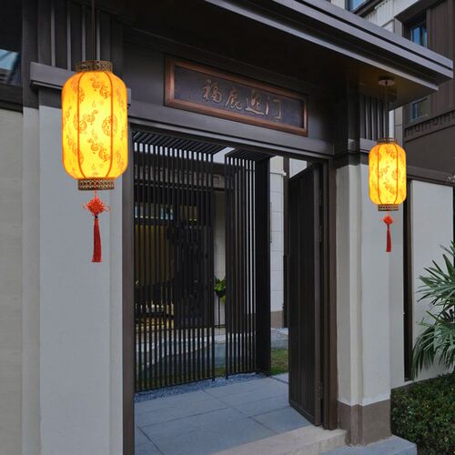 中式传统冬瓜大红灯笼 吊灯中秋节日大门灯具 庭院阳台春节喜庆灯