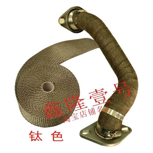 钛色玄武岩纤维防火布用于汽车气管隔热保温气管隔热布