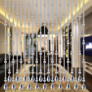 饰卫生间吊挂帘 水晶葫芦珠帘隔断门帘挂帘玄关客厅卧H室门厨房装