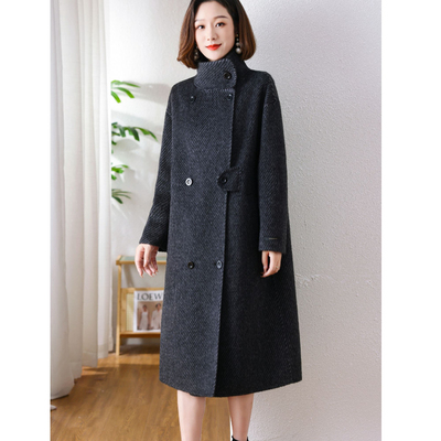 2025春季新款双面绵羊毛大衣