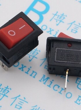 10*15 红头 翘板开关 两脚 KCD1-11 15*10MM 250VAC 3A