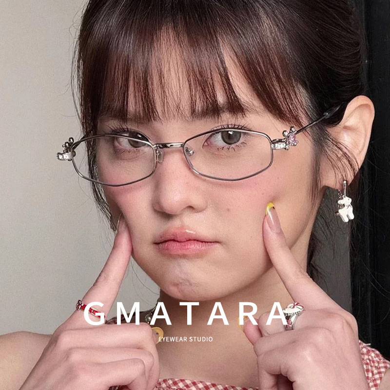 GMATARA镶钻椭圆框可配度数眼镜
