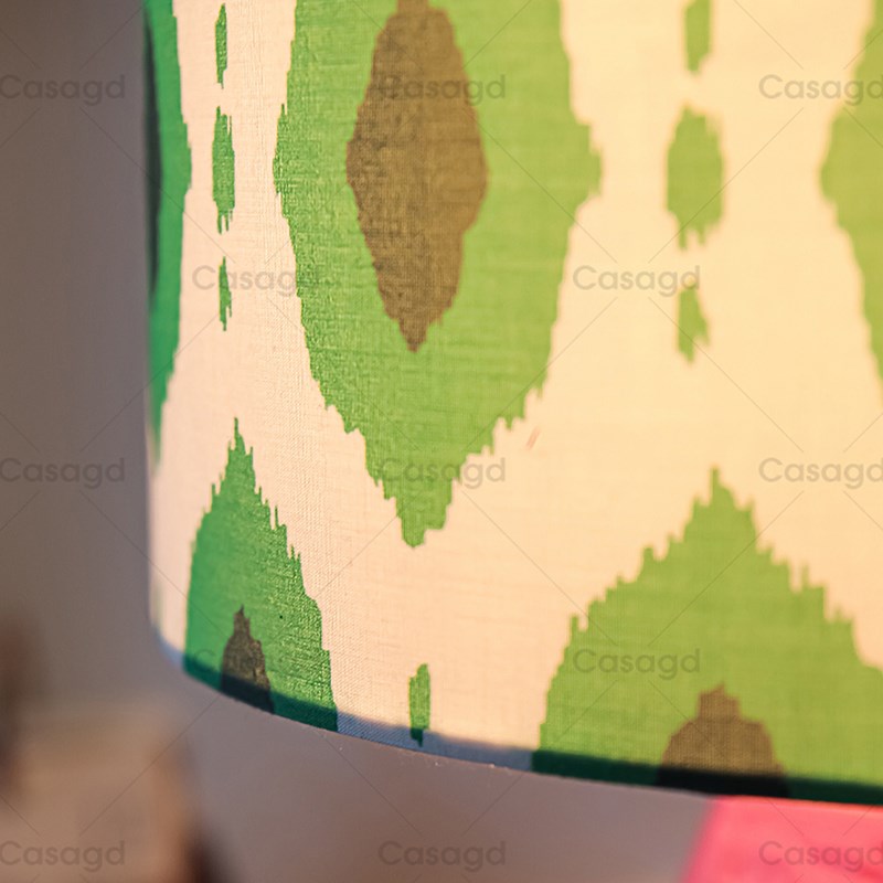 粉色陶瓷孟菲斯台灯vintge撞色卧室书房床头灯复古氛围灯csgd