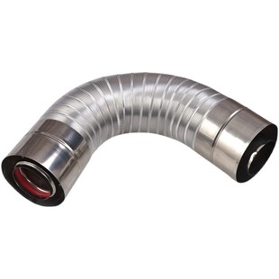 壁挂炉层排烟管加长软连接平衡式热水器排气管软管