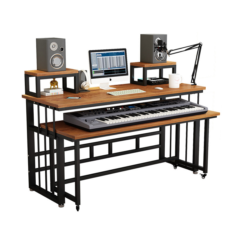 电子琴桌现代电钢琴桌音乐录音棚工作台合成器桌子编曲工作台