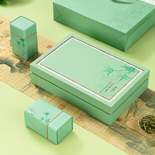 龙井碧螺春茶叶包装礼盒空盒装毛尖半斤装茶叶罐红绿茶空盒子定制